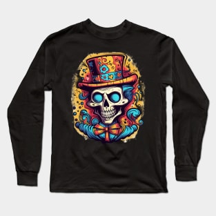 This skull graffiti is truly a work of art Long Sleeve T-Shirt